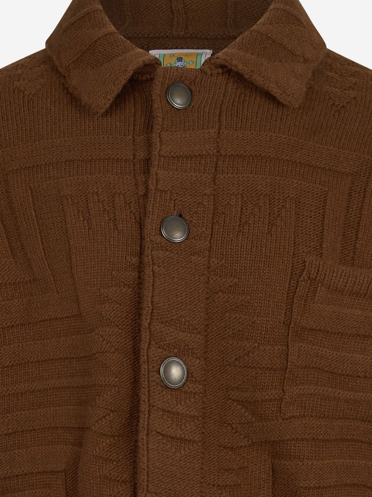 Overshirt in maglia Mexico terra RAKKÌ - dettaglio