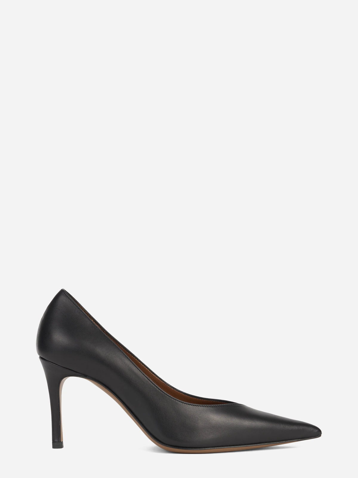 Décolleté Bros 85 in pelle nera - vista laterale