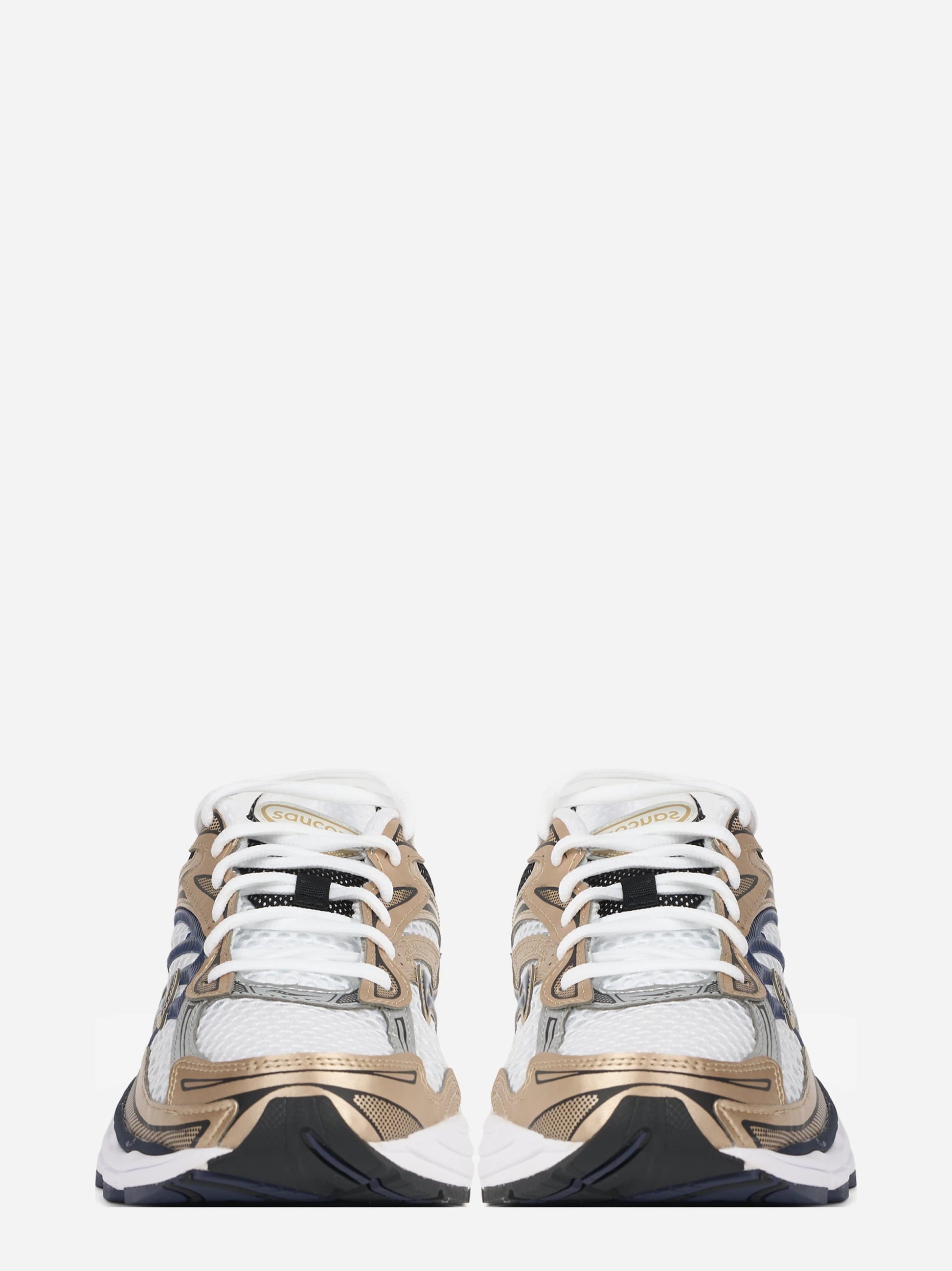 Sneaker ProGrid Omni 9 Aureate e bianca - vista frontale