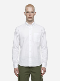 Camicia button down bianca Magalloway in popeline di cotone