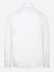 Camicia button down bianca Magalloway in popeline di cotone