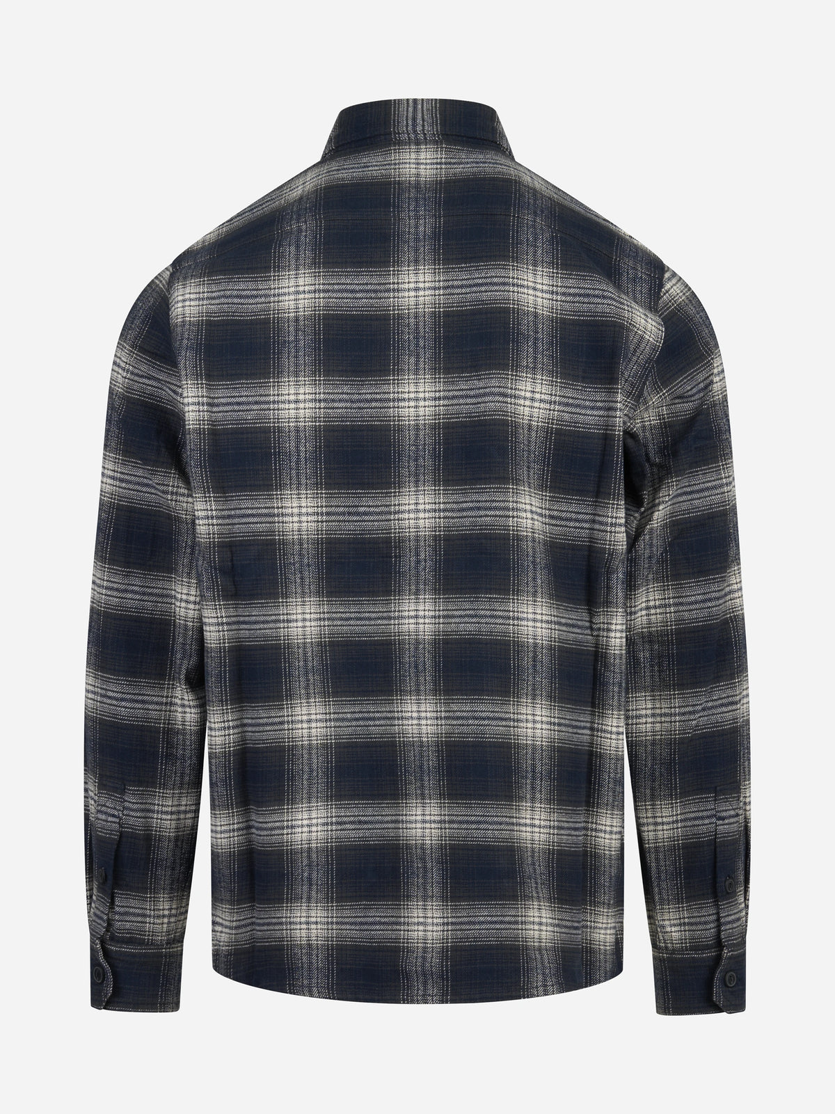 Overshirt Mizzen in cotone blu - vista posteriore
