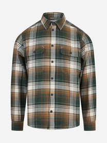 Overshirt Jib in cotone verde - vista frontale
