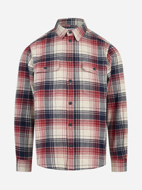 Overshirt Jib in cotone bianco - vista frontale
