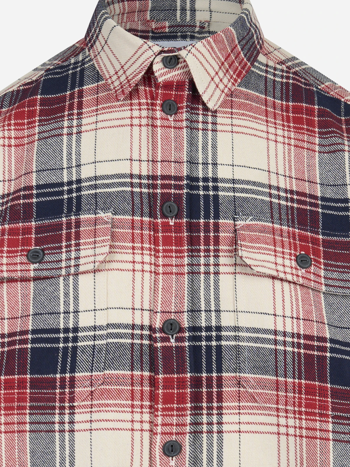 Overshirt Jib in cotone bianco - dettaglio del prodotto