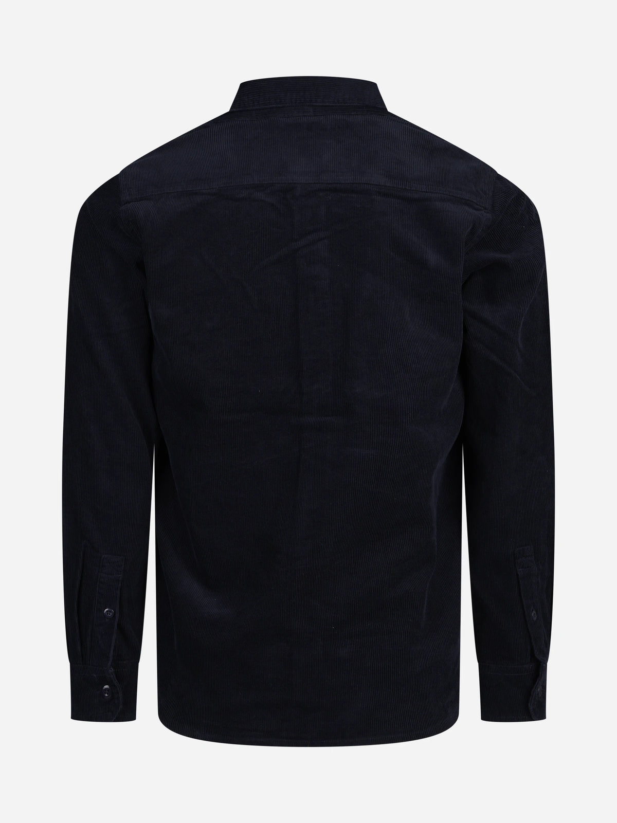 Overshirt Leeword in velluto blu navy - vista posteriore