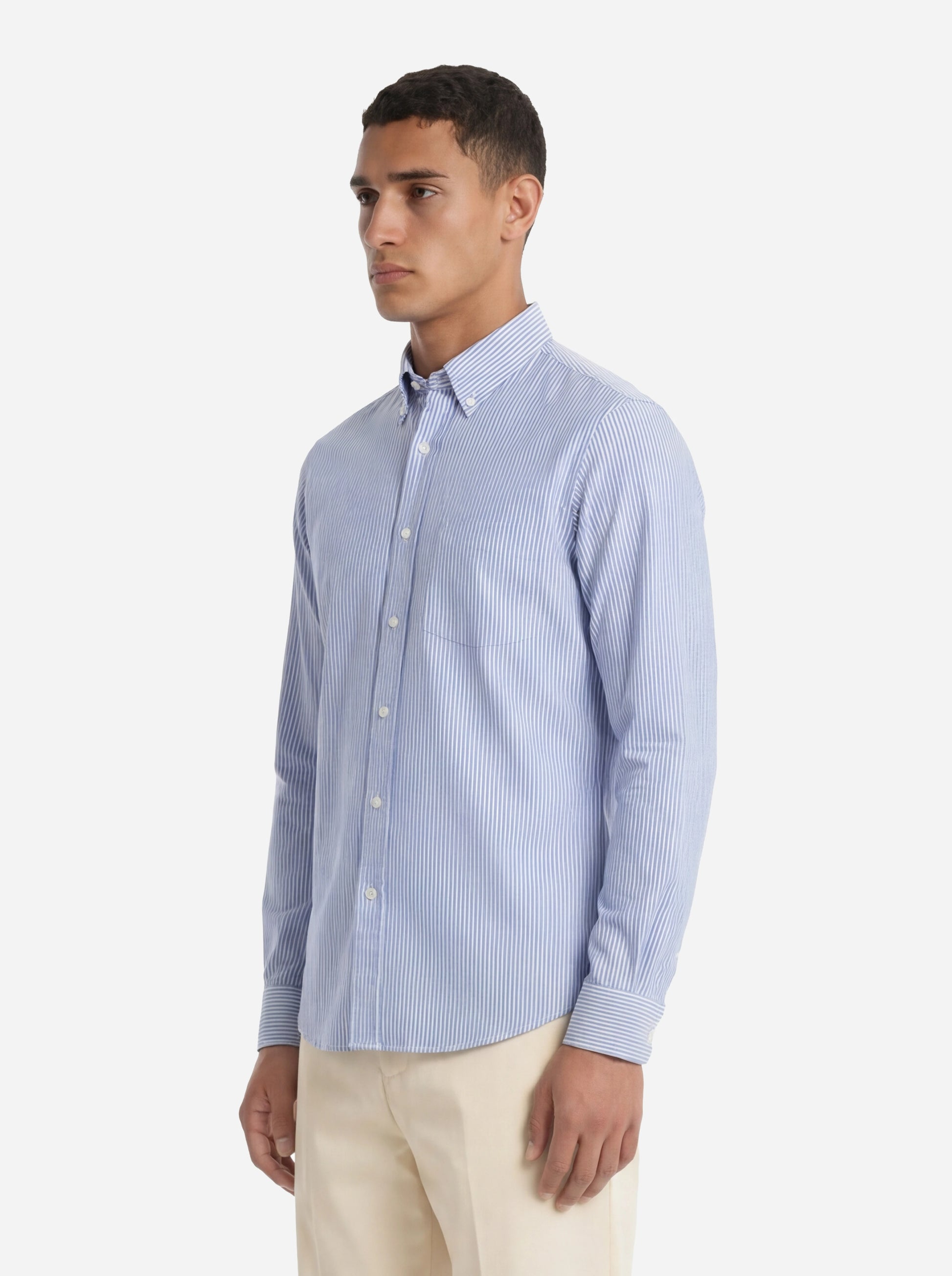 Camicia button down bacchettata Sheepscot in popeline di cotone