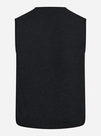 Gilet Wildriver Wool in lana grigio - vista posteriore