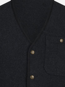 Gilet Wildriver Wool in lana grigio - dettaglio del prodotto
