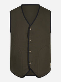 Gilet Wildriver Wool in lana grigio - dettaglio del tessuto