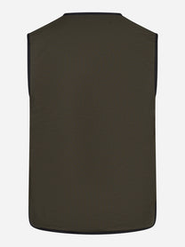 Gilet Wildriver Wool in lana grigio - dettaglio delle finiture