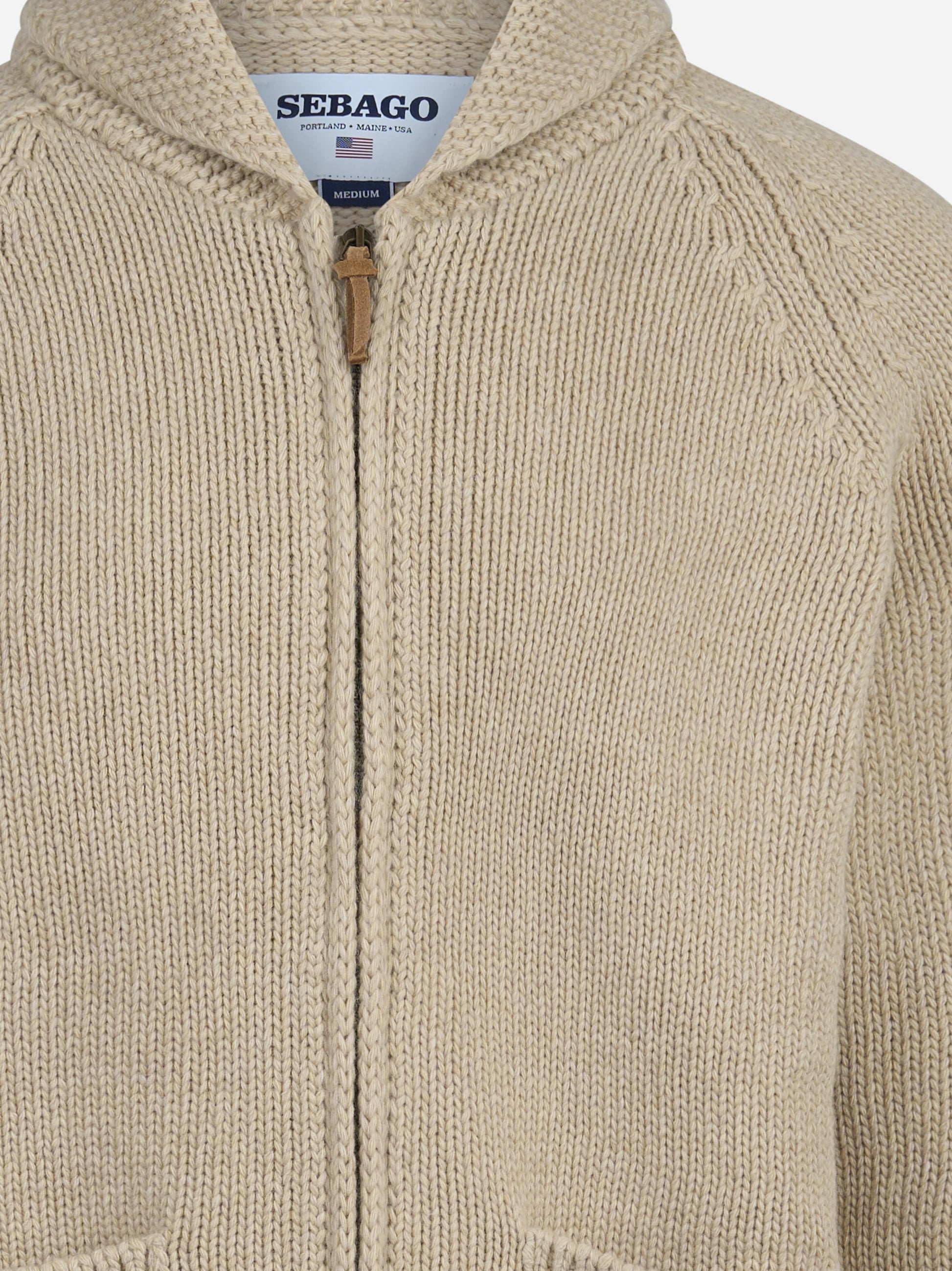 Cardigan Dimillos in misto lana beige - dettaglio prodotto
