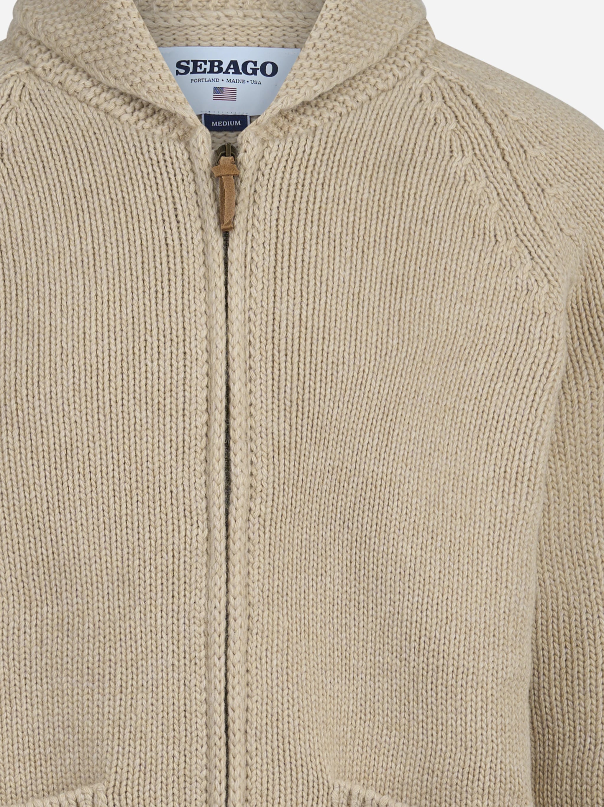 Cardigan Dimillos in misto lana beige - dettaglio prodotto