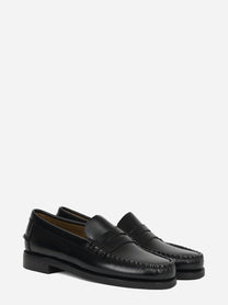 Mocassino Classic Dan in pelle nera - vista tre quarti