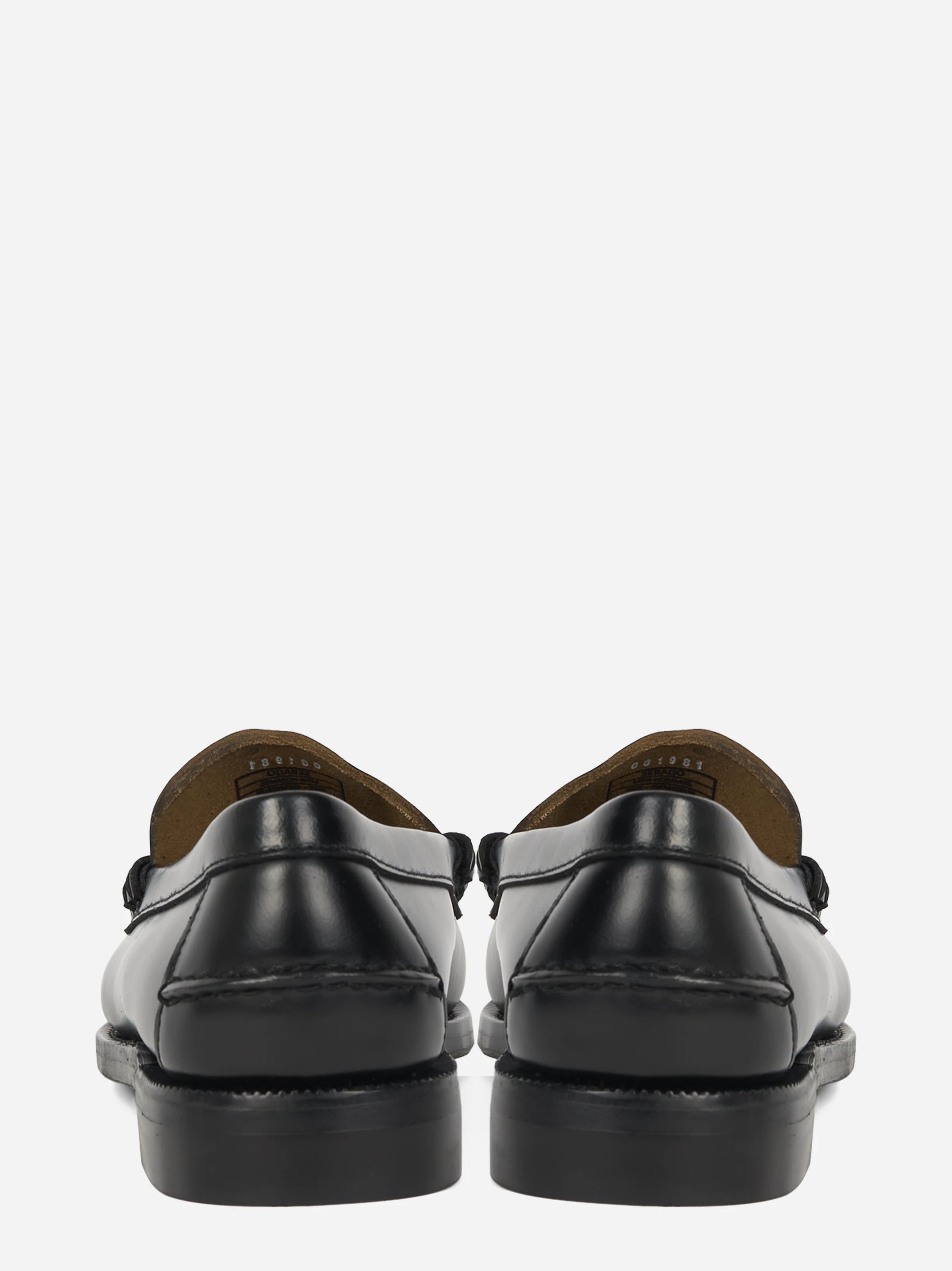 Mocassino Classic Dan in pelle nera - vista posteriore