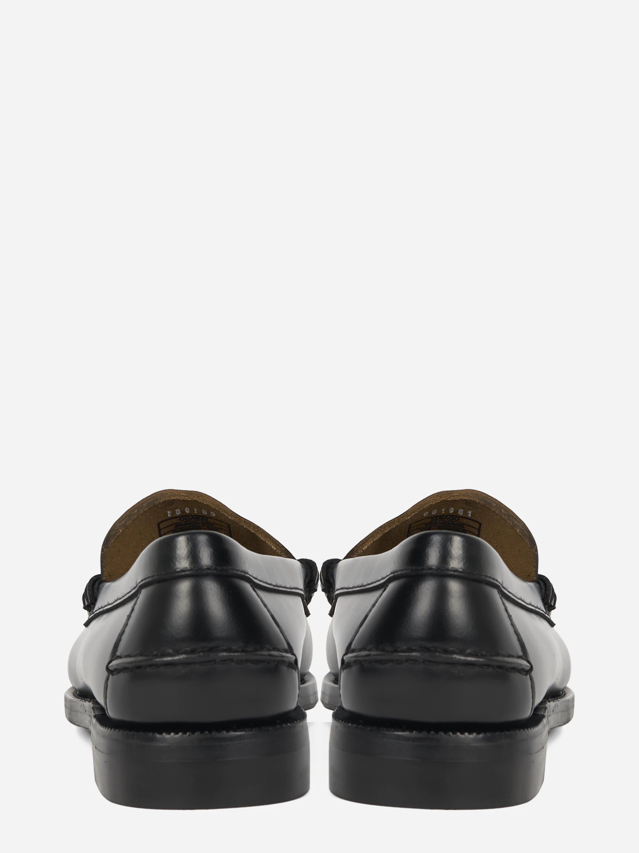 Mocassino Classic Dan in pelle nera - vista posteriore