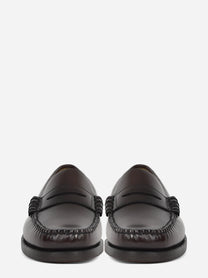 Mocassino Classic Dan in pelle bordeaux - vista frontale