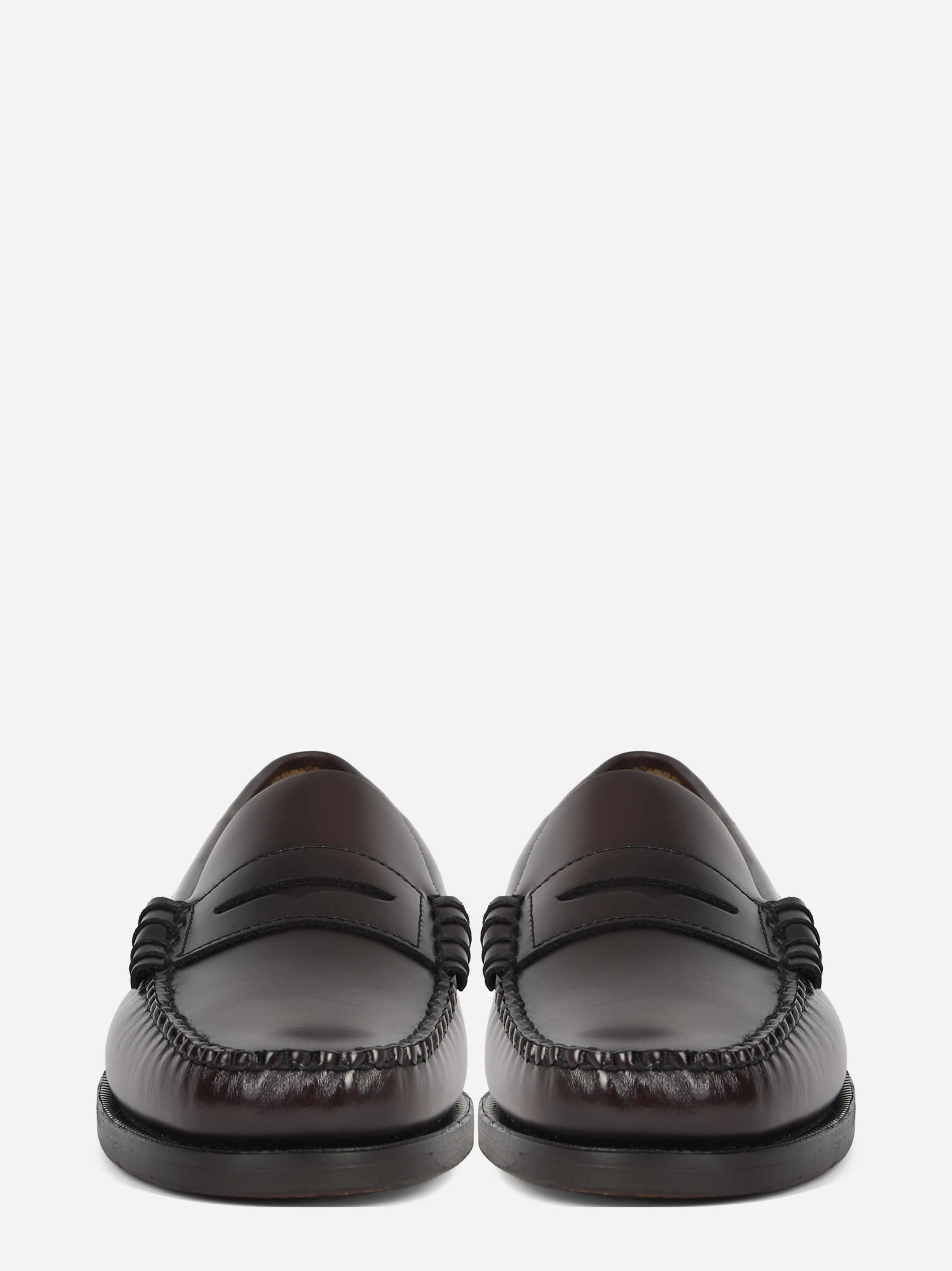 Mocassino Classic Dan in pelle bordeaux - vista frontale