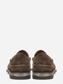 Mocassino Penny Dan Dallas in suede marrone - vista posteriore