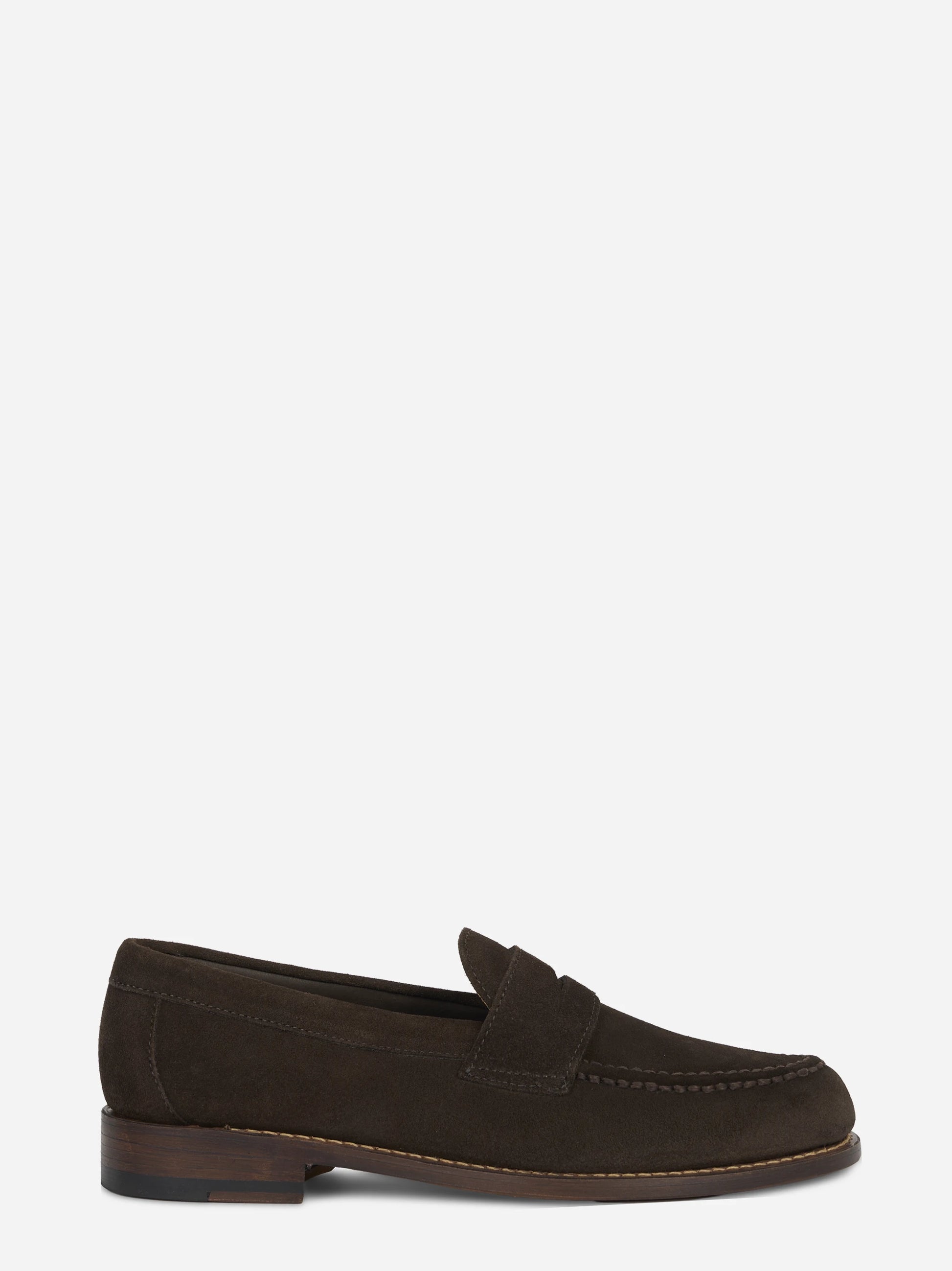 Mocassino Ryan Flesh Out in camoscio marrone - vista laterale