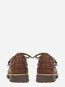 Mocassino nautico Acadia Artisan Momoth marrone - vista posteriore