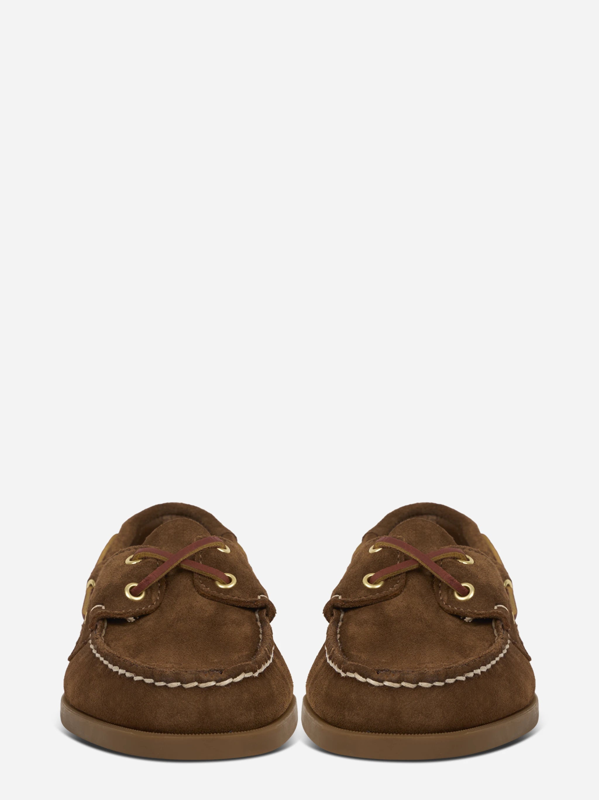 Mocassino da barca Dockside Portland in suede marrone