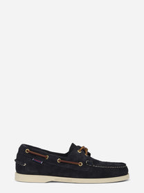 Mocassino da barca Dockside Portland in suede blu