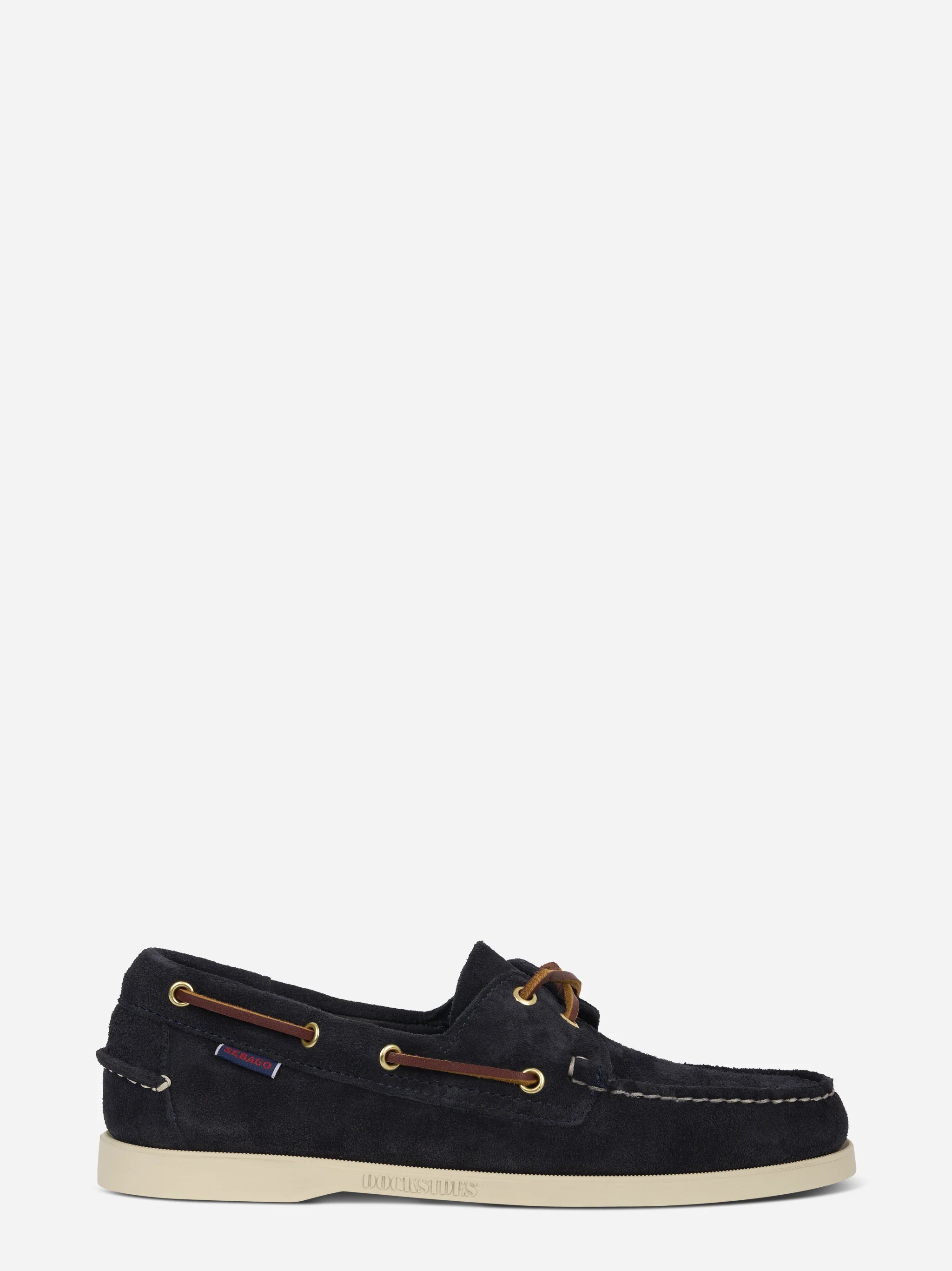 Mocassino da barca Dockside Portland in suede blu