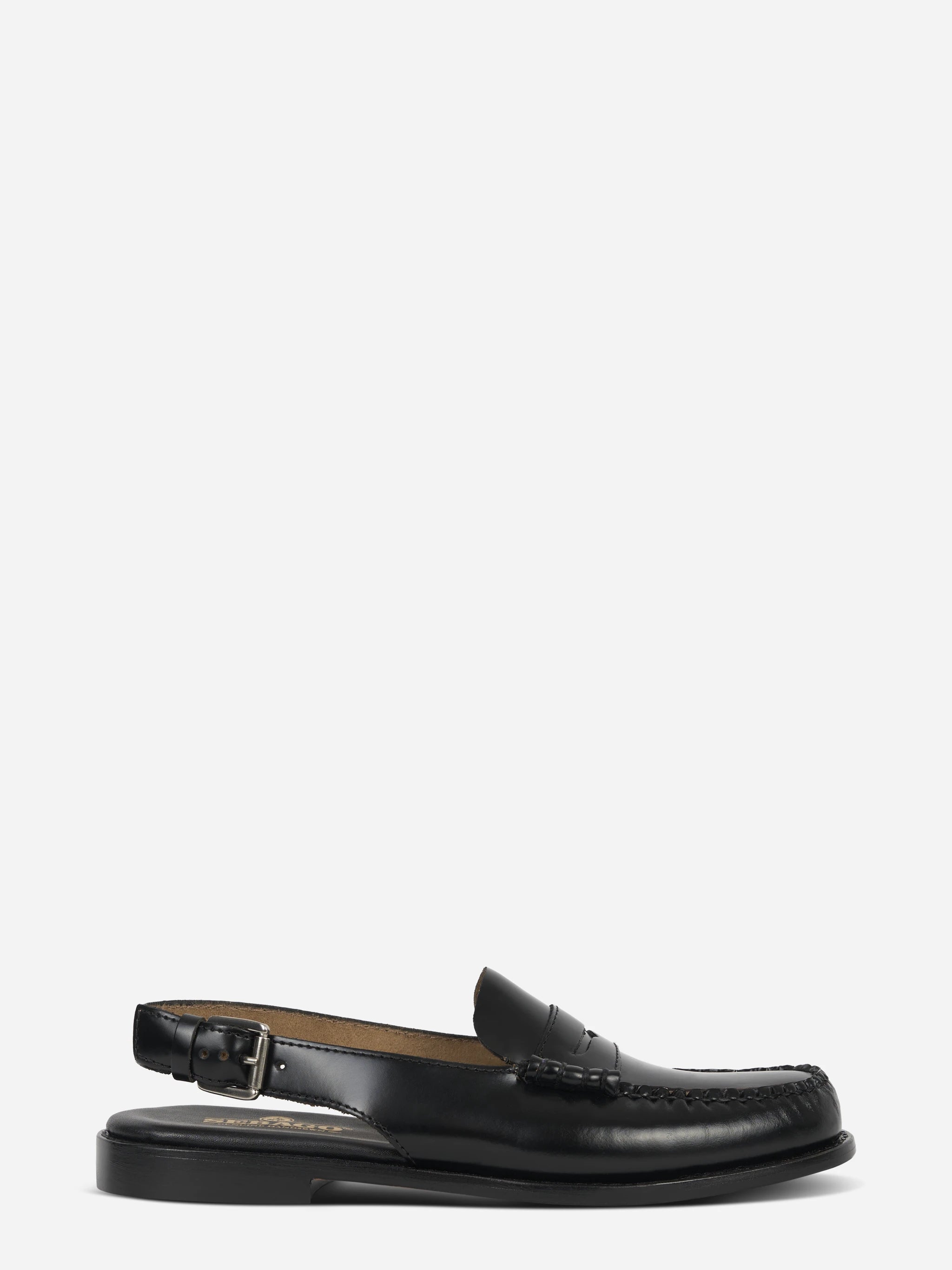 Sandalo Dan in pelle nero
