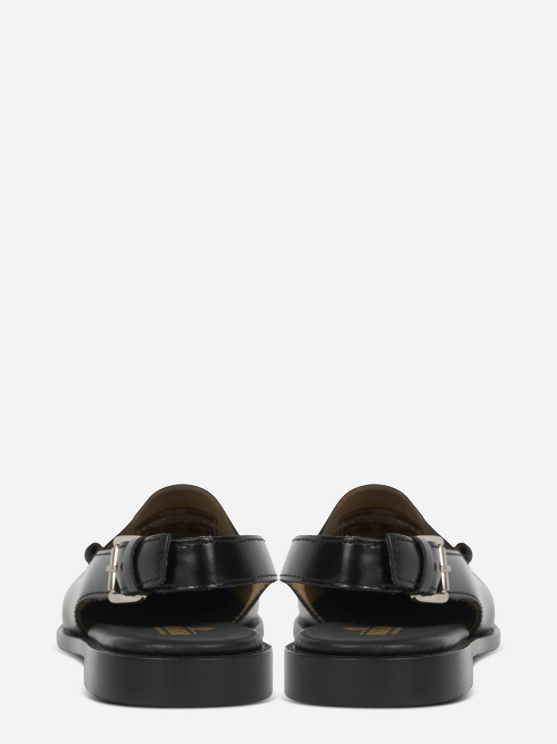 Sandalo Dan in pelle nero
