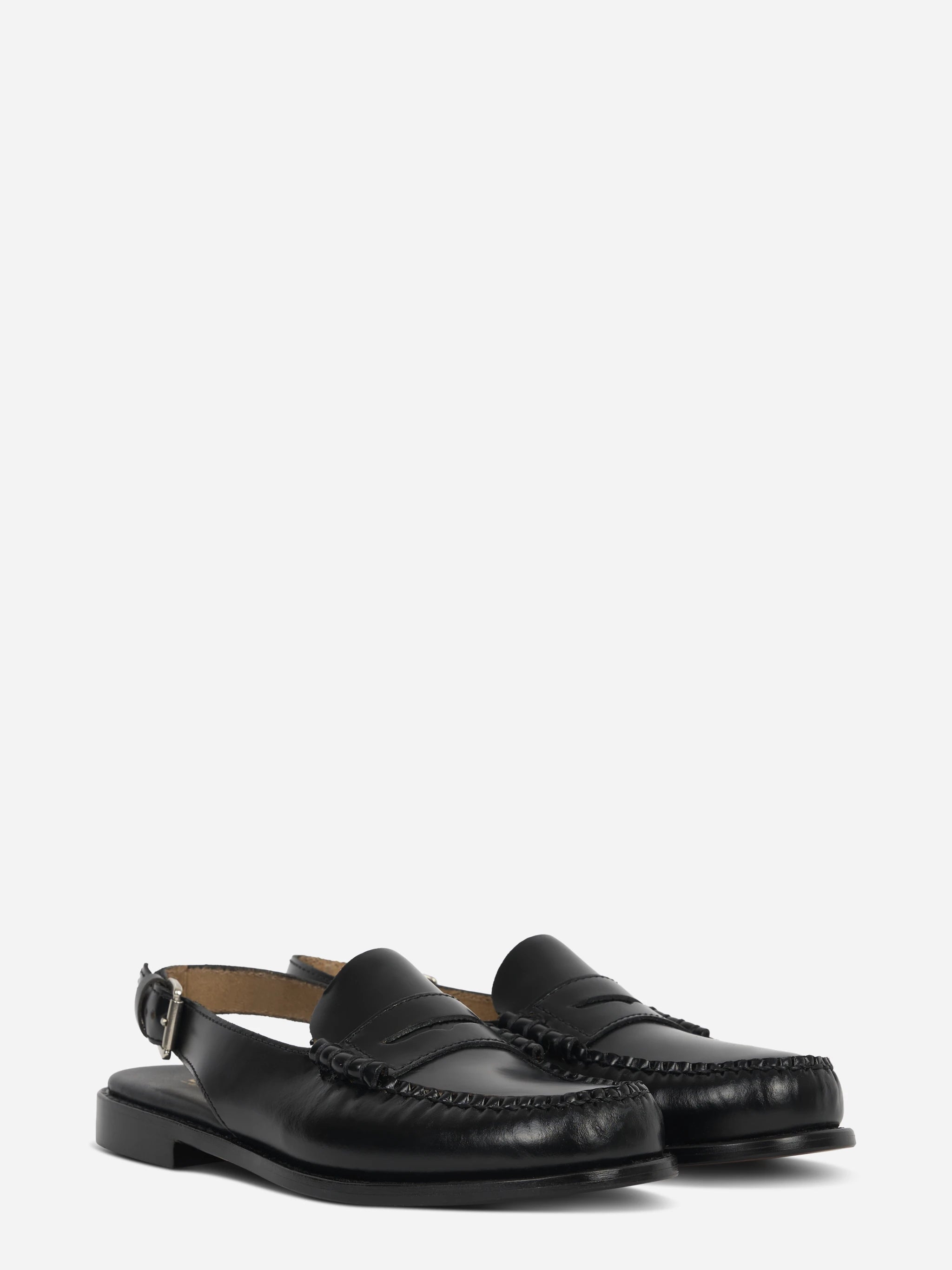Sandalo Dan in pelle nero