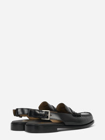 Sandalo Dan in pelle nero