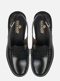 Sandalo Dan in pelle nero