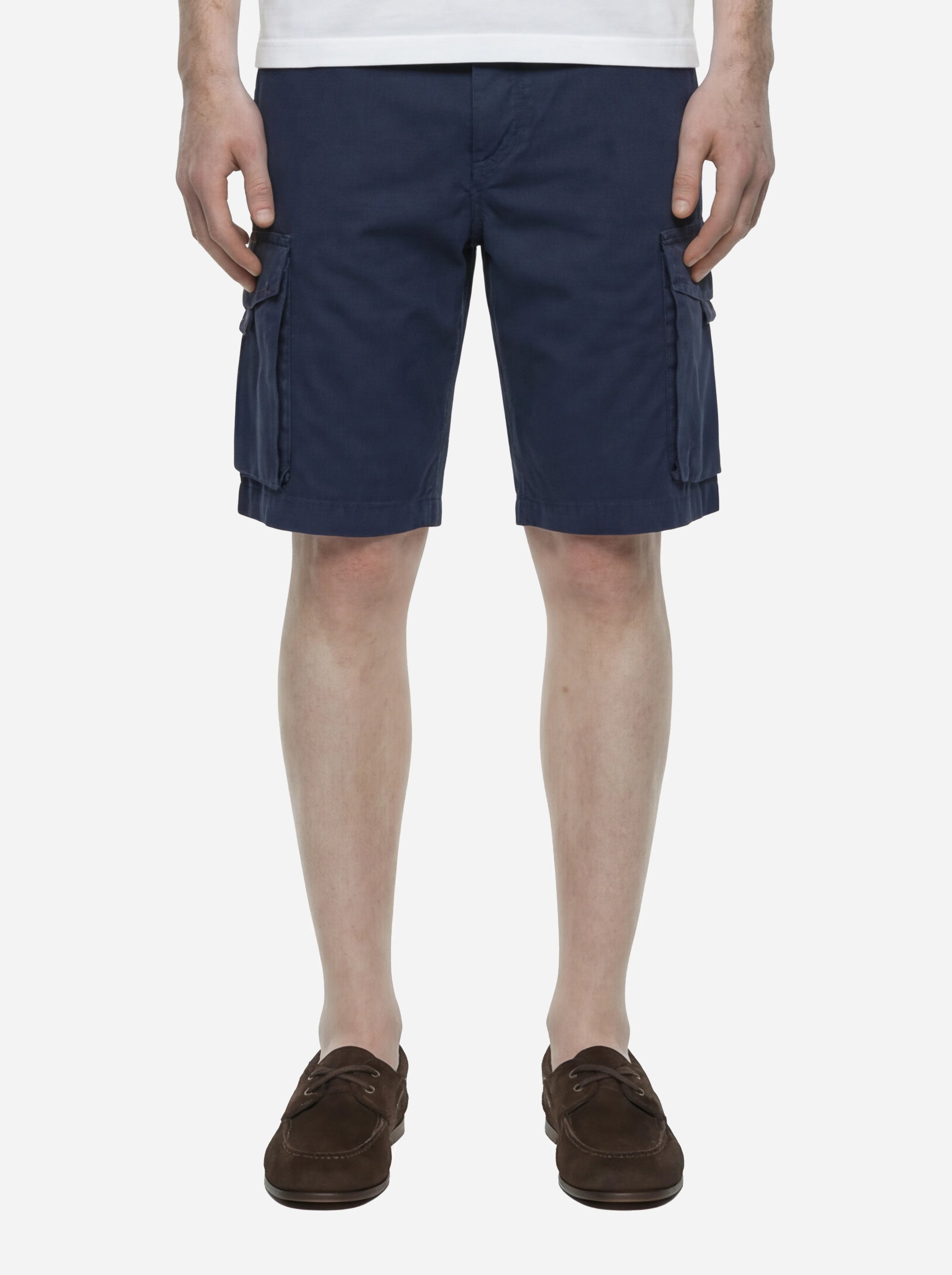Shorts Northfield in cotone blu