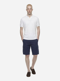 Shorts Northfield in cotone blu