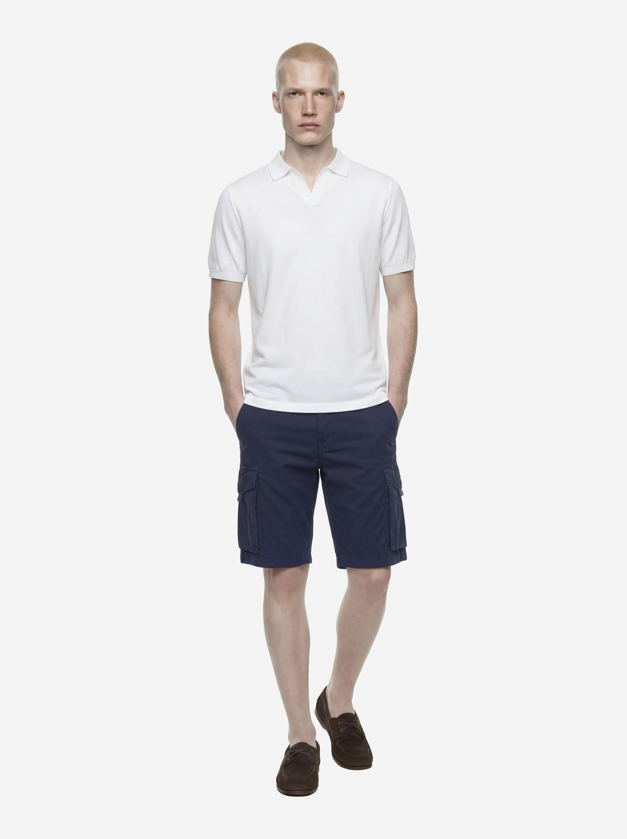 Shorts Northfield in cotone blu