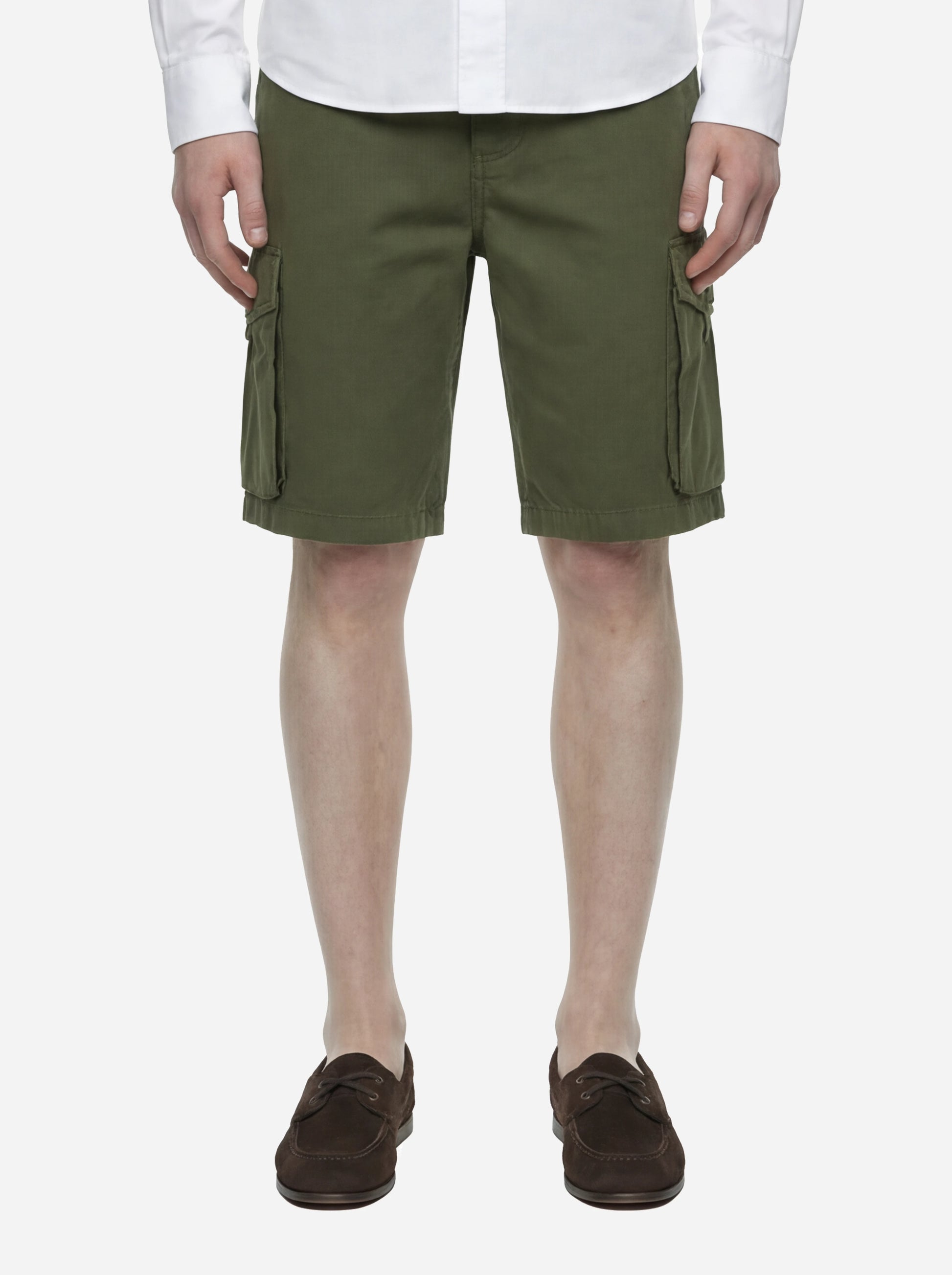 Shorts Northfield in cotone verde