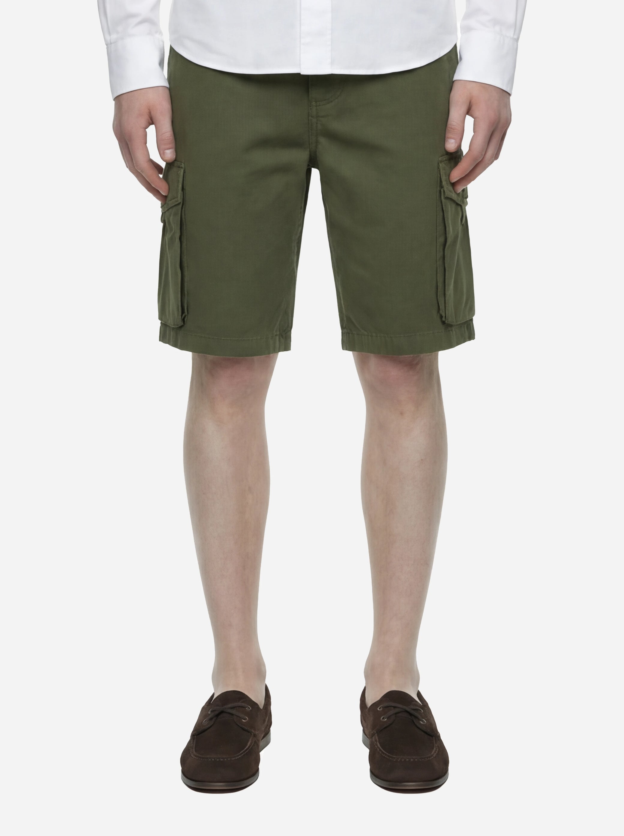 Shorts Northfield in cotone verde
