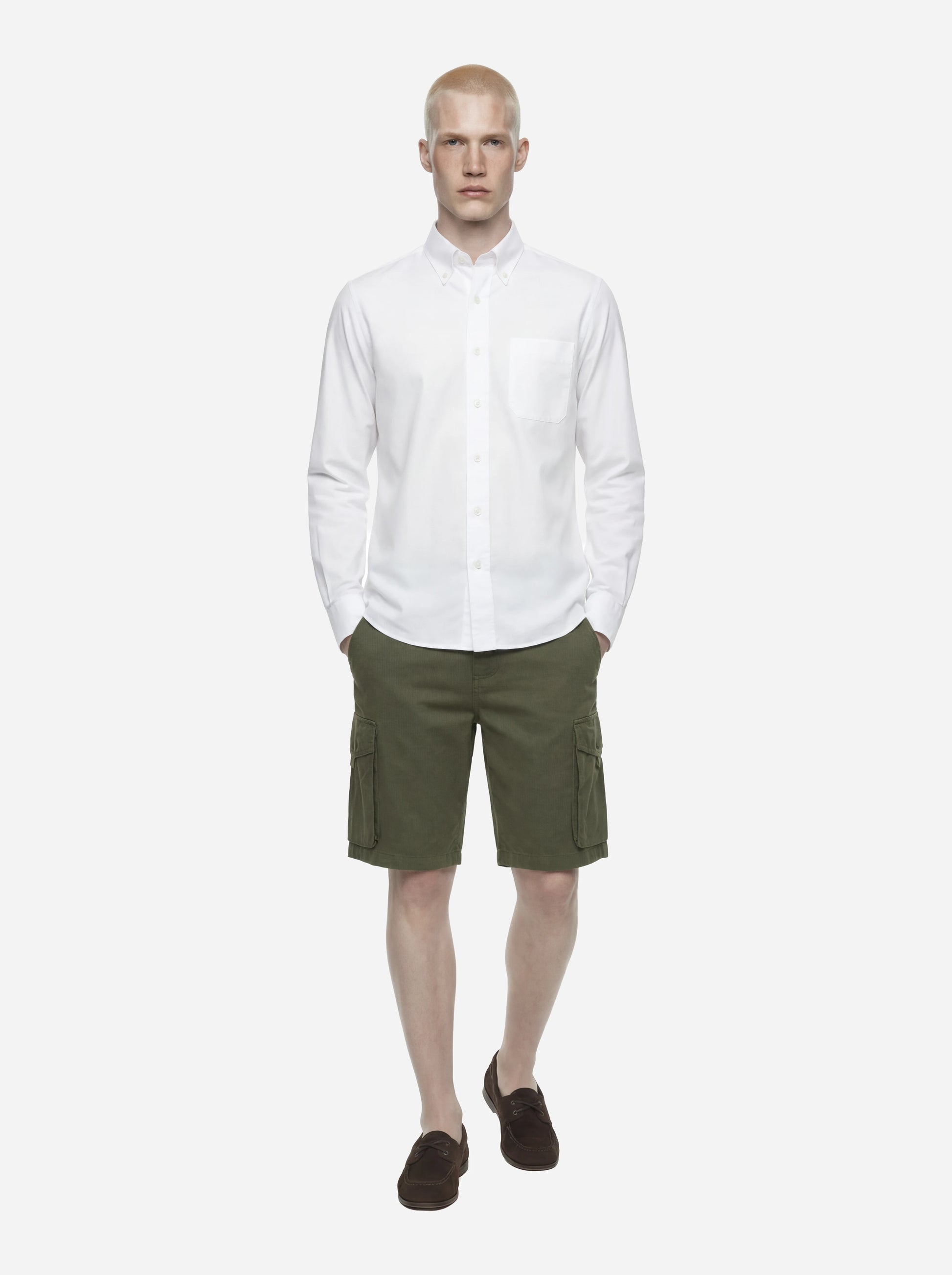 Shorts Northfield in cotone verde