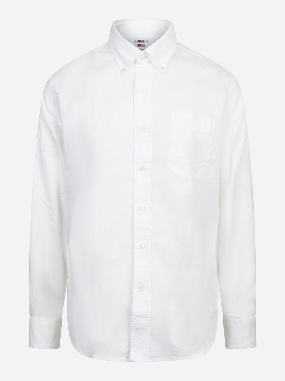 Camicia Oxford button-down Whaleback Ox bianca SEBAGO – immagine 1 di 3