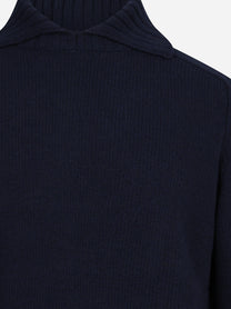 Maglia dolcevita in lana blu