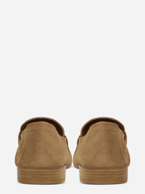 Mocassino in suede beige