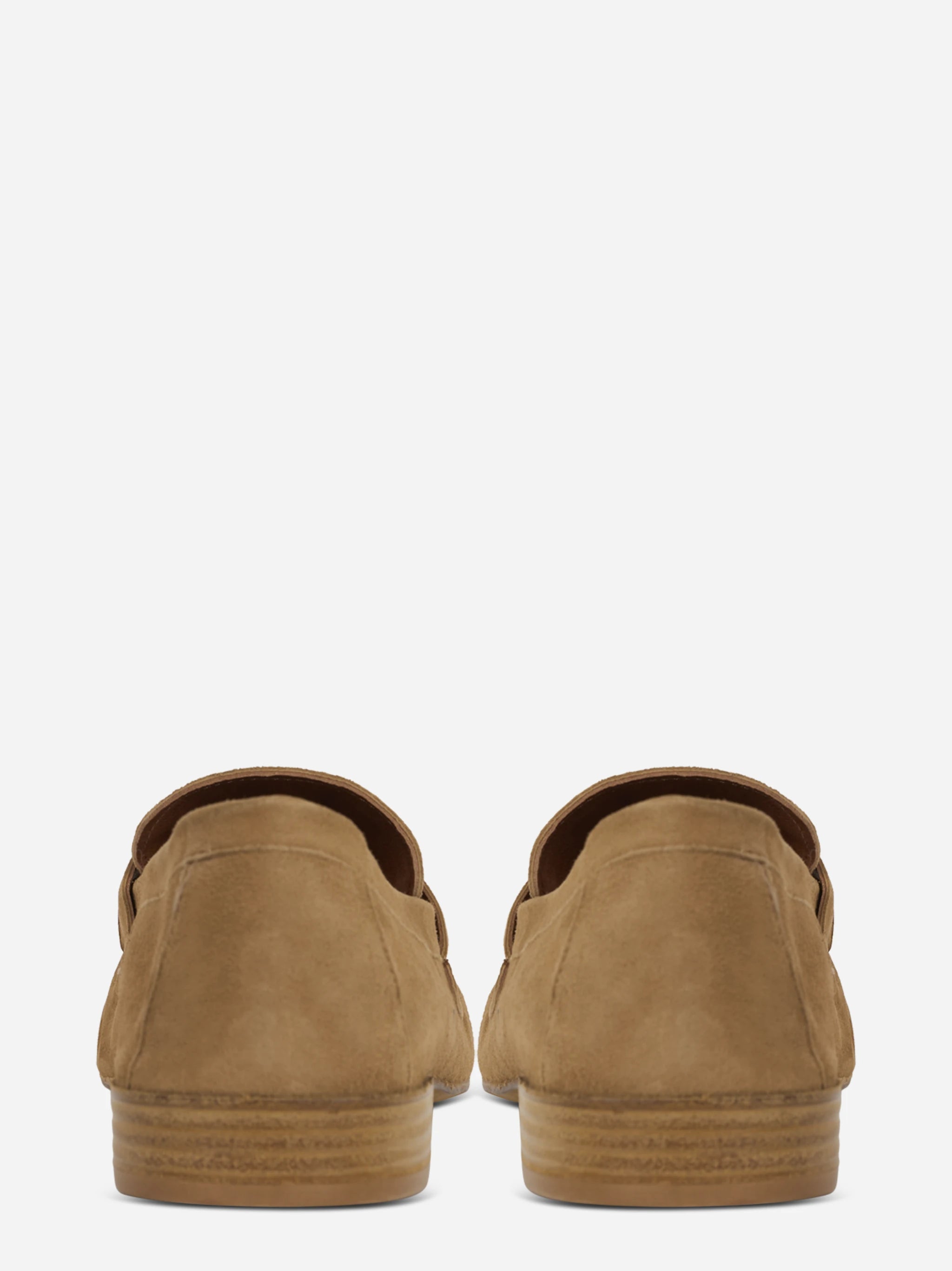 Mocassino in suede beige