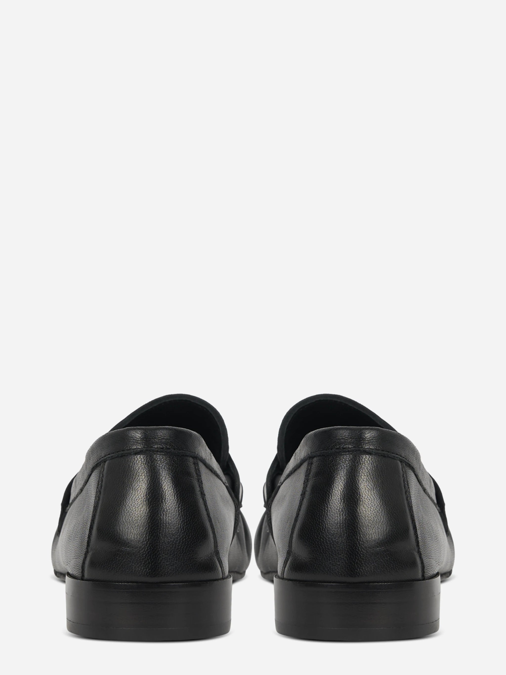 Mocassino in pelle nero