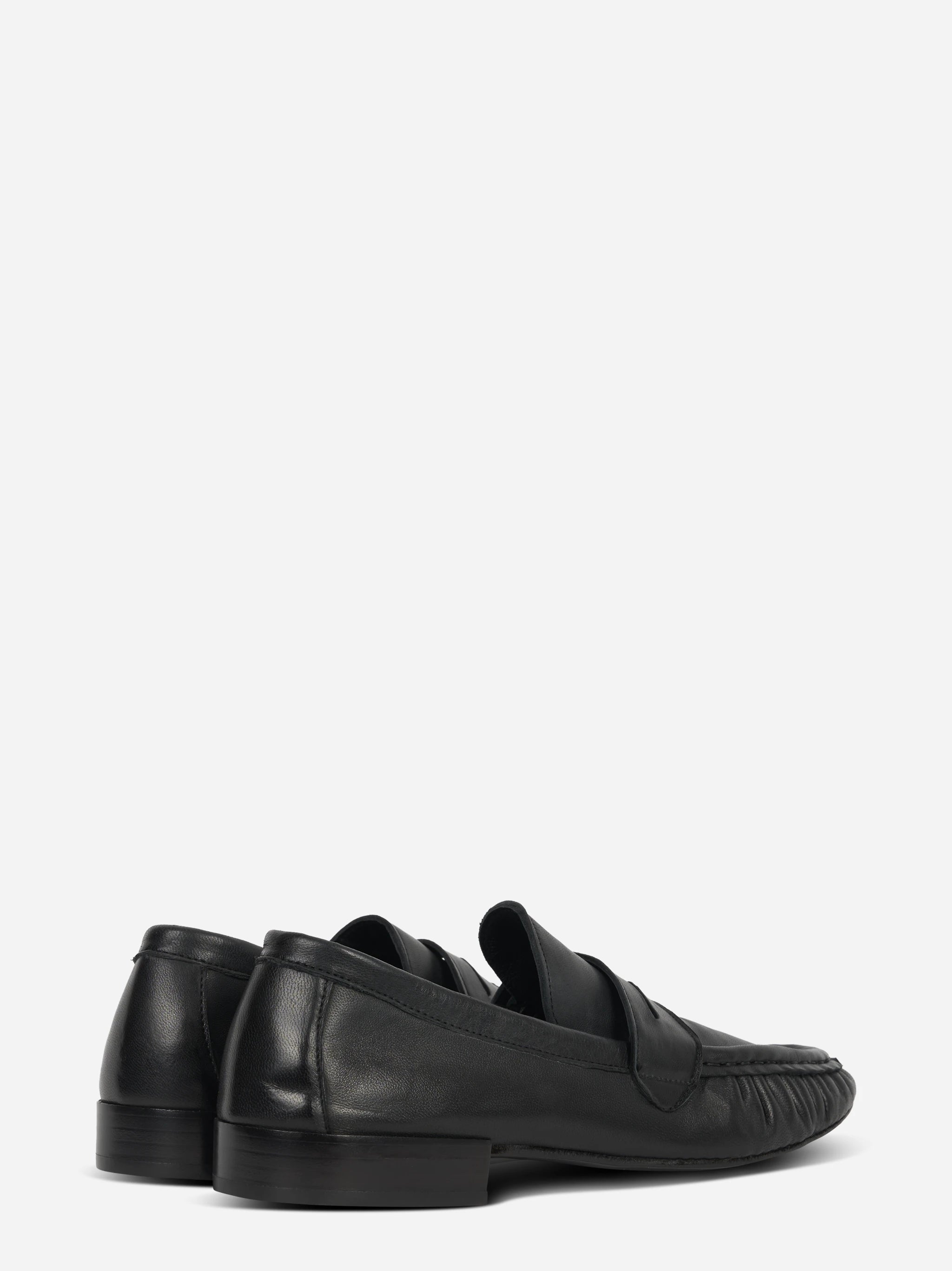 Mocassino in pelle nero