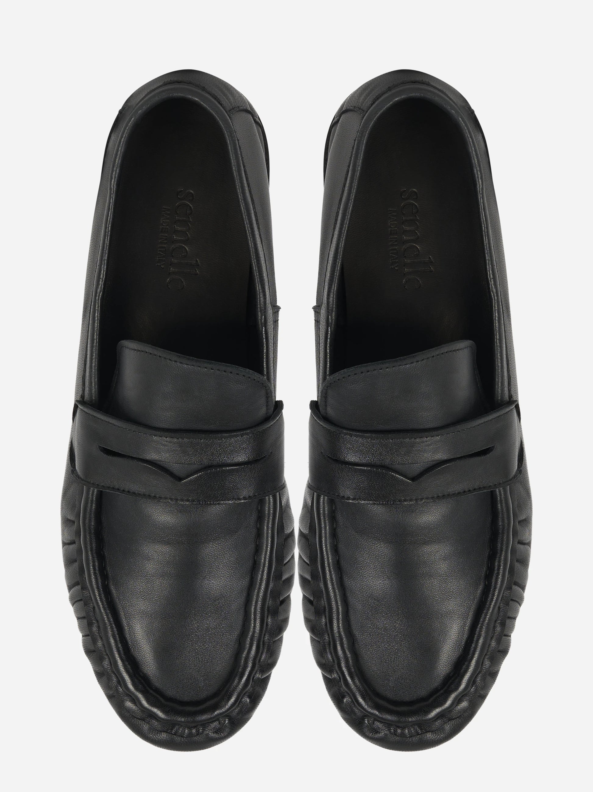 Mocassino in pelle nero