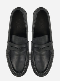 Mocassino in pelle nero