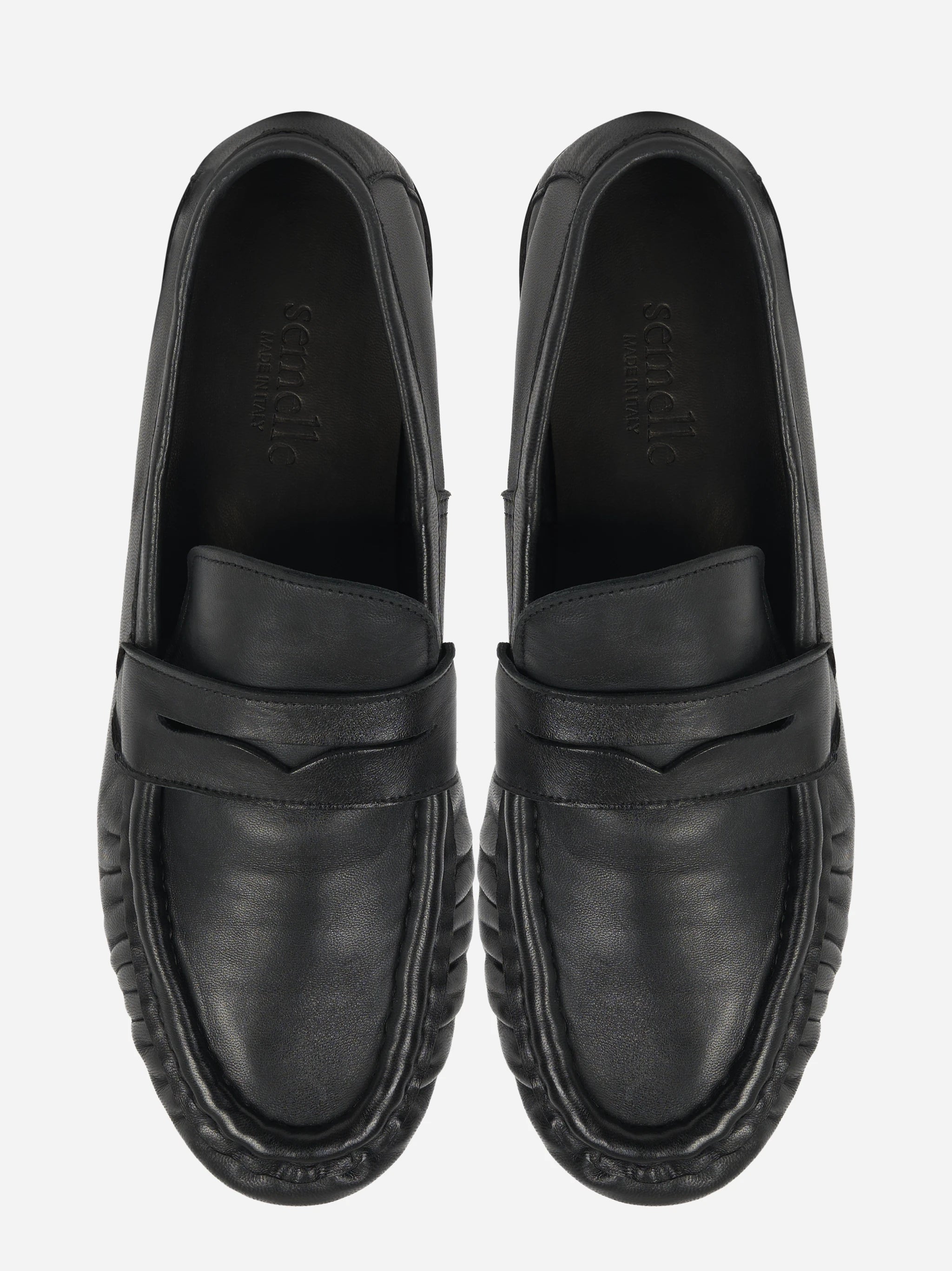 Mocassino in pelle nero