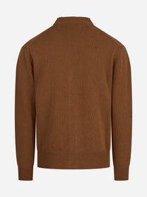 Cardigan con bottoni e tasche marrone SEVEN GAUGE - vista posteriore