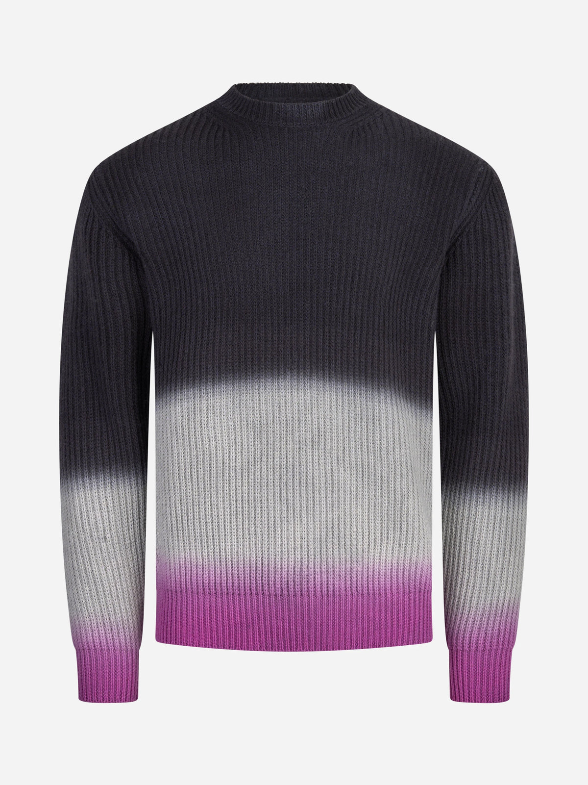 Maglia girocollo tie-dye fucsia SEVEN GAUGE - vista frontale